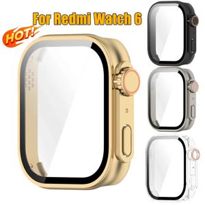 Xiaomi Redmi Watch 6 용 유리 + PC 케이스 화면 보호기 Redmi Watch 6 쉘용 긁힘 방지 필름 범퍼 하드 보호 커버
