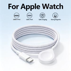 애플워치 충전기 USB 타입 C 마그네틱 무선 고속 충전 케이블 (아이워치 시리즈 11 10 9 8 7 6 5 4 3 2 1 울트라 에디션 호환)