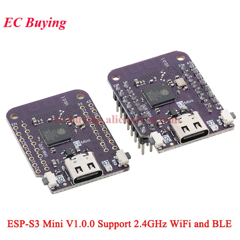 ESP-S3 미니 V1.0.0 LOLIN WIFI 블루투스 호환 IOT 보드 ESP32-S3FH4R2 ESP32-S3 4MB 플래시 2MB PSRAM 마이크로파이썬 아두이노용