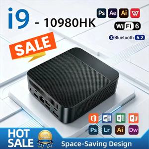 미니 PC 인텔 코어 i9 10980HK 윈도우 11 소형 포켓 컴퓨터 16GB 램 1/2TB SSD WIFI6 BT5.2 4K 데스크탑 PC 게이밍 컴퓨터