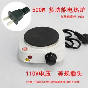 500W 휴대용 전기 스토브 110V 미국/일본 플러그 미니 핫플레이트 다기능 조리용 히터