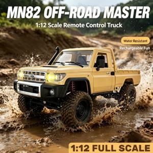 MN82 1:12 RC 오프로드 픽업 트럭 2.4G 4WD RTR 280 모터 비례식 원격 제어 크롤러 방수 장난감 소년용 휴일 선물