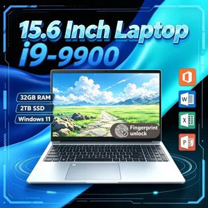 인기 상품: 15.6인치 노트북, 인텔 코어 i9-9900 프로세서, 윈도우 11, 32GB RAM, M.2 2TB SSD, 엘리트북 컴퓨터
