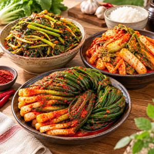 대전 실비김치 3종 1kg | 화끈매콤 열무김치 얼갈이김치 쪽파김치