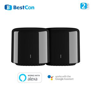 브로드링크 RM4 베스트콘 RM4C 미니 Wi-Fi 스마트 유니버설 리모컨, 구글 홈 및 알렉사 스마트 홈 허브와 호환되는 음성 제어 기능 탑재