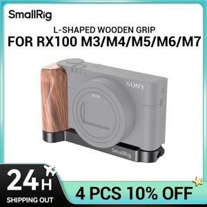 SmallRig RX100 M7 소니 RX100 III / IV / V(VA) / VI / VII Rx100 M6 카메라 블로깅용 Vlog Rig용 L자형 나무 그립 2467
