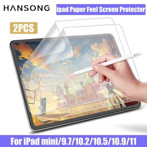 2Pcs iPad 종이 느낌 화면 보호기 Apple iPad Air11 13 M3 M2 A16 2025 iPad Pro 11 10.2 7/8/9th 10th Gen Air 2 3 4 5 10.9