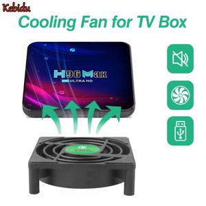 DC 5V USB 미니 쿨링 소형 팬 7날개 냉각 팬 TV 박스 셋톱박스용 80x80x25mm 무소음 TV 박스 라디에이터 30cm 케이블 포함