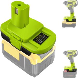 Milwaukee용 컨버터 배터리 어댑터, Ryobi 전동 공구 드릴용 변환, DM18RL, 18V, Dewalt 20V Max Llithium 배터리