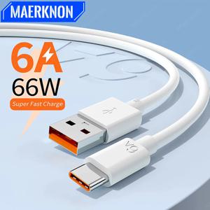66W 타입 C 케이블 6A 초고속 충전 휴대폰 충전 케이블 (화웨이 메이트 50, 아너, 샤오미용) USB C 고속 충전 데이터 케이블