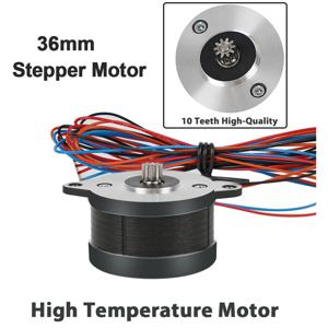 NEMA14 36mm 원형 팬케이크 모터 36STH20-1004HG 궤도/셰르파 미니 압출기 Voron 2.4 Ender 3 CR10 부품용 4 리드 스테퍼 모터