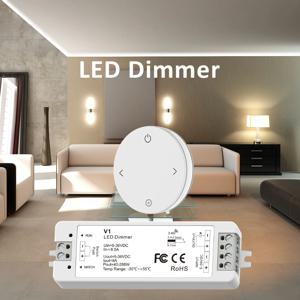12V 24V LED 디머 PWM 무선 RF 2.4G 리모컨 5V 36V 8A 디밍 스위치 (단일 색상 DIMLED 스트립 라이트 V1 RK4-1 용)