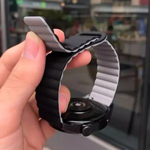 Amazfit GTS4/2/3/3pro/Mini/GTR 4 42mm/47mm/GTR2/2e/stratos 벨트 팔찌 Amazfit bip 6-3 스트랩 용 마그네틱 루프 밴드 20mm 22mm