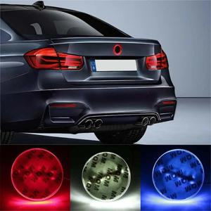 BMW 3, 5, 7 시리즈, X3, X5, X6 모델용 4D 전면 그릴 로고 배지 엠블럼 라이트 램프, 12V