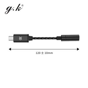 GK X1 이어폰 어댑터 타입-C to 3.5mm 하이파이 앰프 오디오 케이블 칩 앰프 PCM 192kHz 어댑터 케이블 DAC