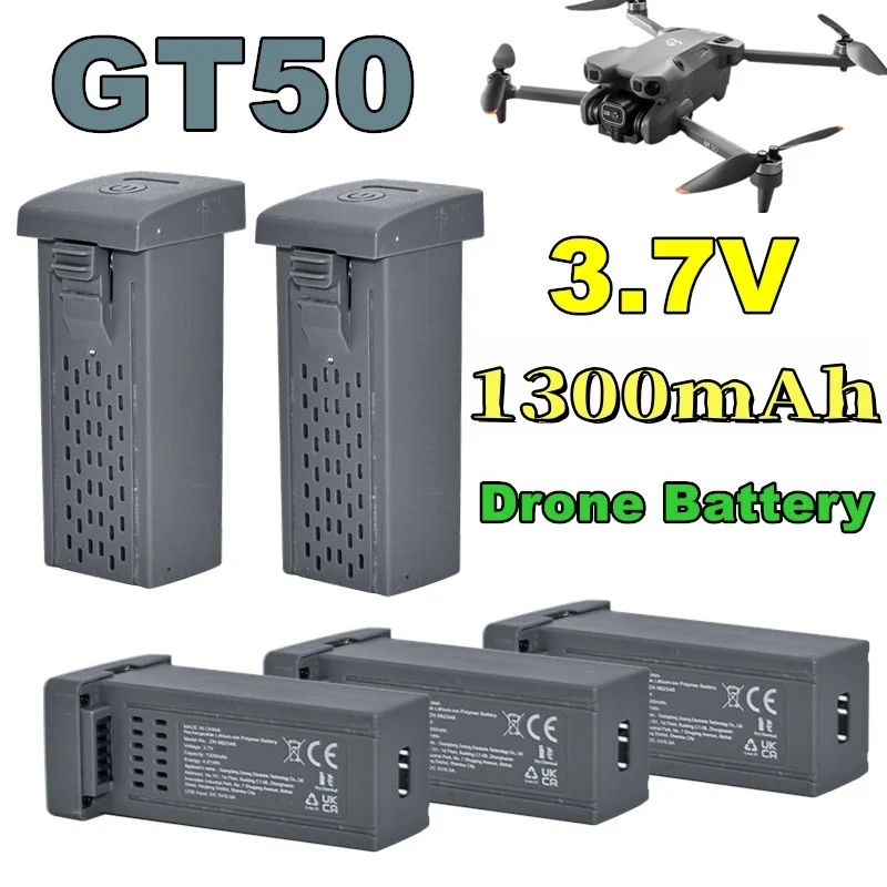 오리지널 GT50 PRO 드론 배터리 3.7V 1300MAh 배터리 GT50 드론 RC 쿼드콥터 교체용 배터리 GT50 액세서리 부품