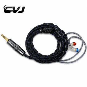 CVJ LS200-S 이어폰 업그레이드 케이블 0.78mm 2핀/QDC 교체 가능 오디오 플러그 3.5MM/4.4MM