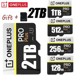 원플러스 2TB 고속 V30 A2 4K SD 카드 512GB 256GB 메모리 카드 1TB 마이크로 TF SD 어댑터 스마트폰/태블릿/PC 겸용