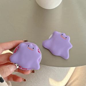 새로운 만화 실리콘 귀여운 몬스터 자석식 접이식 안정적인 휴대용 데스크탑 비디오 시청용 휴대폰 거치대