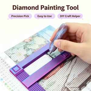 멀티컬러 다이아몬드 페인팅 정렬 도구 세트 다이아몬드 아트 포지셔닝 룰러 DIY 다이아몬드 페인팅 액세서리 공예 용품