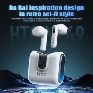 HTC NE49 번역 헤드폰 AI 실시간 번역 BT6.0 TWS 게이밍 하이파이 베이스 IPX5