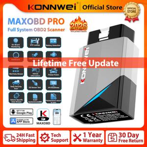 2026 KONNWEI MAXOBD Pro 풀 시스템 스캐너 블루투스 5.2 차량 OBD2 진단 도구 오일 리셋 ABS DPF EPB SAS SRS 안드로이드/아이오스용