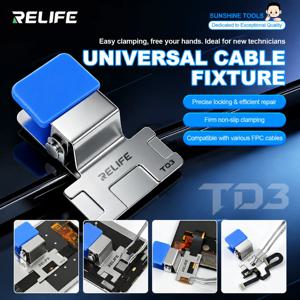 RELIFE TD3 강력 그립 FPC 커넥터 홀더는 흔들림과 느슨한 케이블 문제를 제거합니다. 휴대폰 플렉스 수리용 핸드툴 세트에 적합합니다.