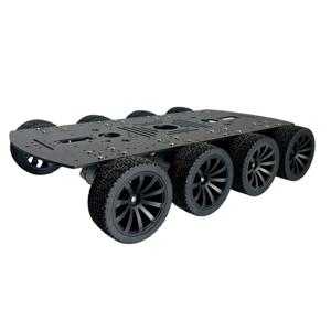 10kg 하중을 견딜 수 있는 로봇 자동차, 8륜 구동, 조향 휠, 440+300mm 대형 차체, 12V 모터, 아두이노, 라즈베리 파이, ROS 로봇 자동차 암 DIY 키트.