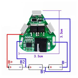 드릴 모터용 3S 40A 12.6V BMS 리튬 배터리 충전기 보호 보드 과전류 과충전 보호 밸런스 강화