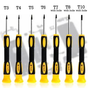 1/7pcs Torx 스크루 드라이버 비트 세트 T3 T4 T5 T6 T7 T8 T10 미니 육각형 스크루 드라이버 게임 콘솔 핸들 분해 수리 도구