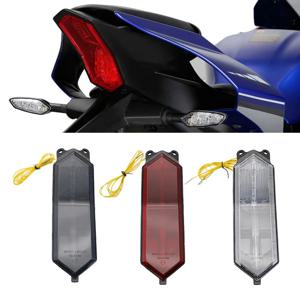 Yamaha YZF R1 R6 R7 YZF-R1M R1S YZF-R7 2015-2023 오토바이 LED 미등 후방 브레이크 회전 신호 통합 테일 라이트