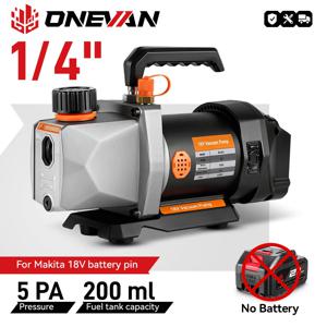 ONEVAN 1/2HP 7CFM 냉매 진공 펌프 1/4 공기 흡입구 자동차 가정용 에어컨 Makita 배터리 핀용 냉동