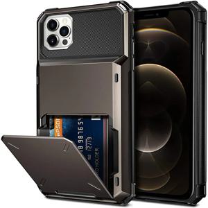 지갑 4 카드 슬롯 신용 전화 케이스 iPhone 16 Pro Max 15 Plus 14 Pro 13 11 12 XR XS Max 카드 홀더 Anti Fall Cover Funda