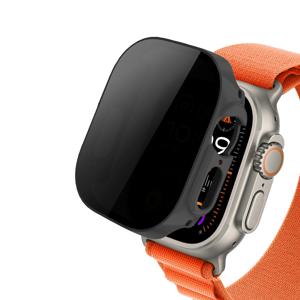 Apple Watch ultra 2 용 강화 유리 + 개인 정보 보호 케이스 49mm 44mm 40mm 45mm 스파이 방지 화면 보호기 커버 iWatch 시리즈 SE 6 8 7 9