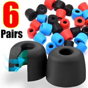교체용 소프트 메모리 폼 이어버드 팁, 소음 감소, 절연 이어 패드, 4.5mm 인이어 이어머프, 6-1 쌍