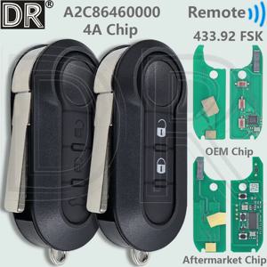 DR 4A 칩 433.92 FSK FCCID:A2C 86460000   Fiat MOBI STRADA UNO FIORINO E MAIS용 플립 자동차 원격 키 또는 PCB 보드 도매