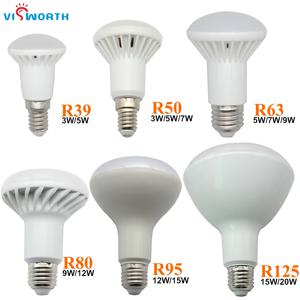 R50 LED 램프, 3W 5W 7W 9W 12W 15W 20W Lampada 조명, E27 E14 LED 크리스탈 램프, 따뜻한 차가운 흰색 조명 장식