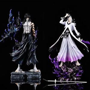 31-33cm 블리치 이치고 피규어 홀로우 화이트 혼드 & 무게츠 형태 PVC 애니메이션 주변 장식 데스크탑 장식 수집품 팬 선물