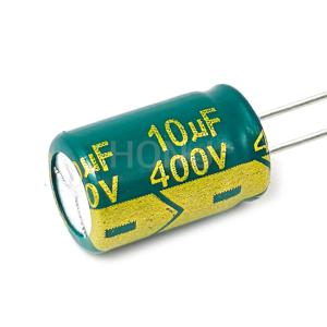 10PCS 400V10uf 8x12mm 알루미늄 전해 콘덴서 10uf400v 400v 10uf 400V 10mf 400vdc 10MFD 400v10mf 10mf400v ±20%