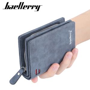 Baellerry 새로운 남성 지갑 고품질 브랜드 카드 홀더 짧은 남성 지갑 지퍼 동전 주머니 대용량 남성용 지갑