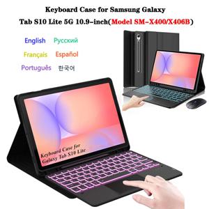 삼성 갤럭시 탭 S10 라이트 10.9인치용 케이스, 삼성 갤럭시 탭 S10 라이트 10.9인치용 키보드 커버 (모델: SM-X400/X406B)
