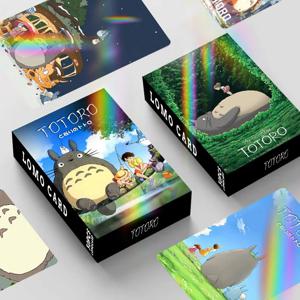 30개입 스팟 레이저 플래시 카드 토토로 박스 소형 카드 로모 카드 애니메이션 주변 수집 카드 포토 카드