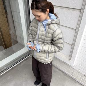 캐주얼 후드 슬리밍 덕다운 재킷 산산가르 아웃도어 보온 롱 슬리브 지퍼 여밈 여성용 스탠다드 핏 코트