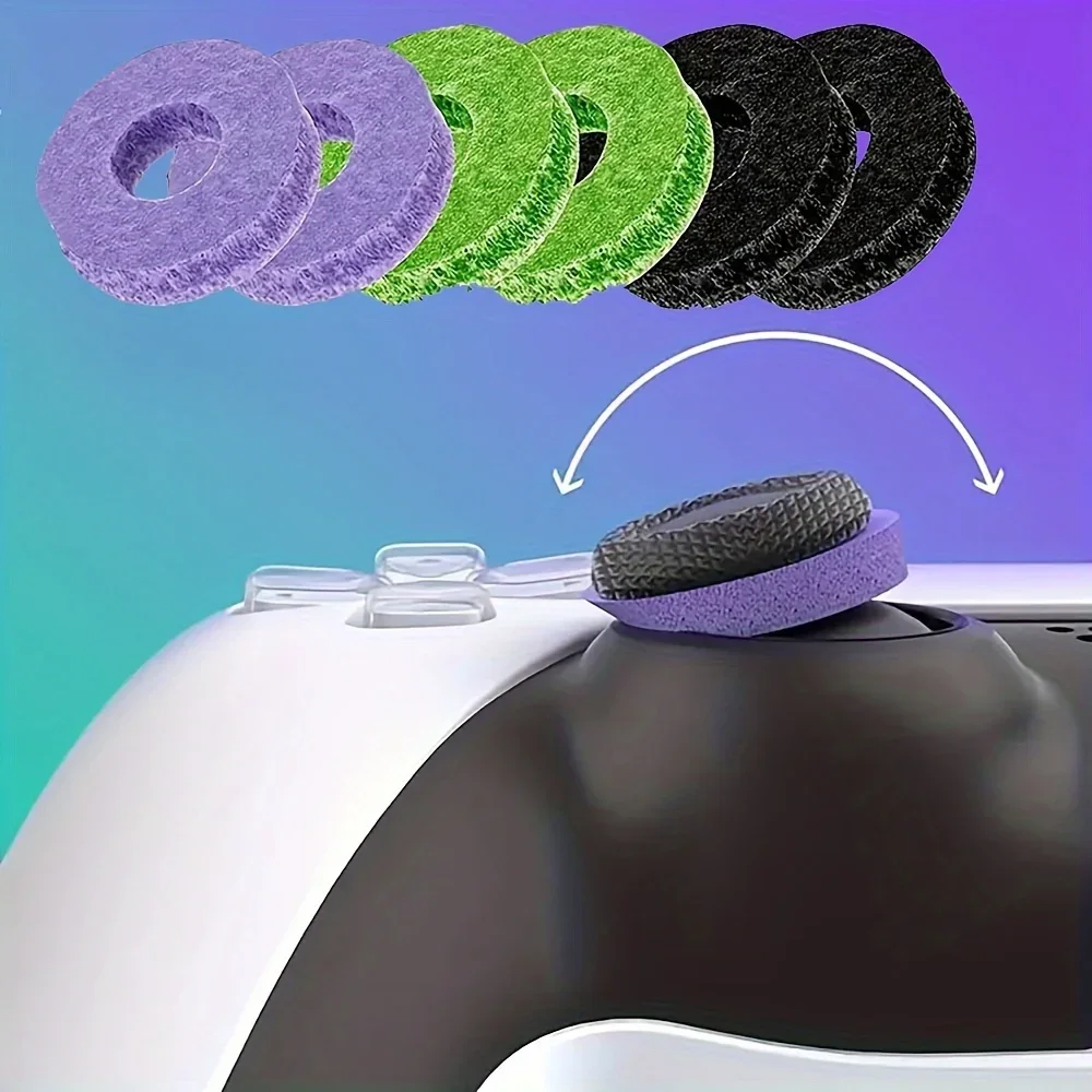 PS5/PS4/Xbox/Switch Pro/Scuf 컨트롤러용 6팩 실리콘 에임 어시스트 링 - 정밀 그립 모션 컨트롤 비전기 도구