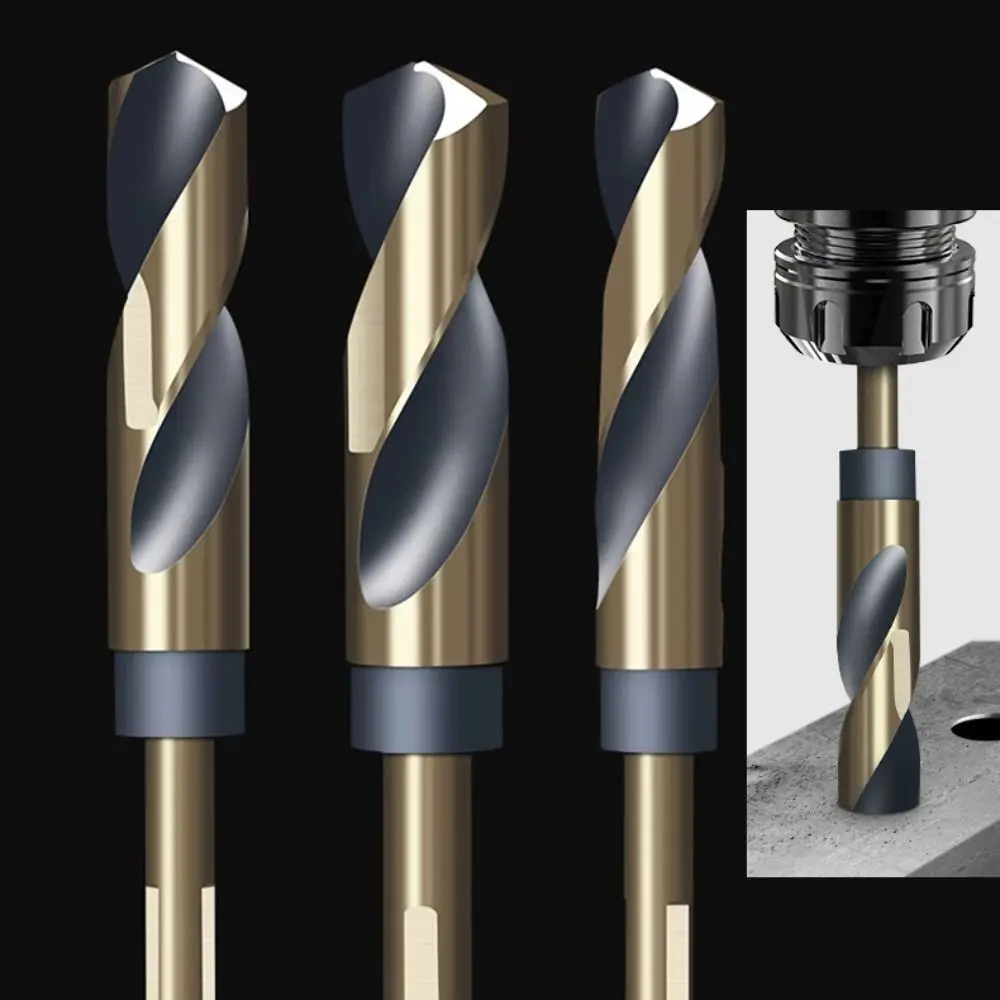 휴대용 12mm-20mm 트위스트 드릴 HSS 나선형 코발트 드릴 비트 내구성이 뛰어난 라운드 샹크 리듀스드 샹크 드릴