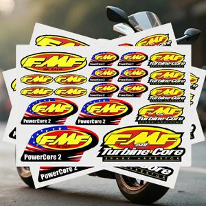 새로운 FMF POWERCORE2 자동차 스티커 모토 자동차 바디 범퍼 창문 오토바이 노트북 벽 비닐 필름 데칼 자동차 튜닝 액세서리