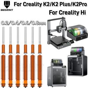 Creality K2/K2 Plus/K2 Pro용 업그레이드된 유니콘 Creality Hi 퀵 스왑 노즐 키트 0.2/0.4/0.6/0.8mm 3D 프린터 부품