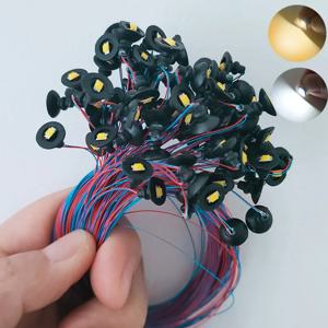3V 빌보드 조명 미니 스포트라이트 램프 모델 키트 마이크로 풍경 건물 모래 테이블 조명 재료 디오라마 액세서리 10Pcs