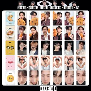 6개/세트 아이돌 보이즈 몬스타엑스 새 앨범 UNFOLD 퍼페리아 로모 카드 스페셜 카드 쇼우누 기현 이민 현원 조우니 팬 선물