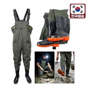 리록스 허리 웨이더 가슴 장화 갯벌 해루질 방수 물바지 멜빵 작업 전신 바지장화